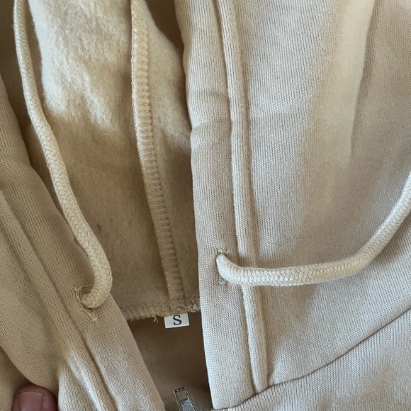 Women's Solid Color Zip Up Thermal Lined Drawstring Hoodie long sleeve  … - Picture 13 of 13